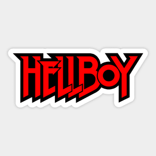 HELLBOY - letters red Sticker